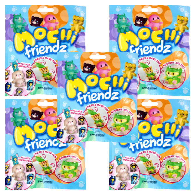 DeAgostini Mochi Friendz Sammelfiguren mit Wendekostüm Figur - 5 Tüten
