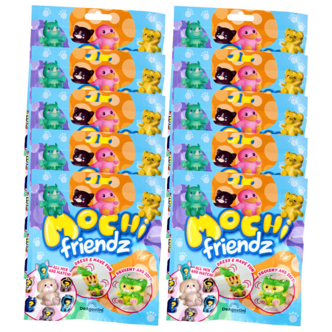DeAgostini Mochi Friendz Sammelfiguren mit Wendekostüm Figur - 10 Tüten