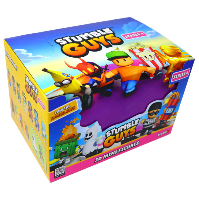 Stumble Guys 3D Sammelfiguren Serie 4 - Chrome Figur - 1 Display (18 Tüten)