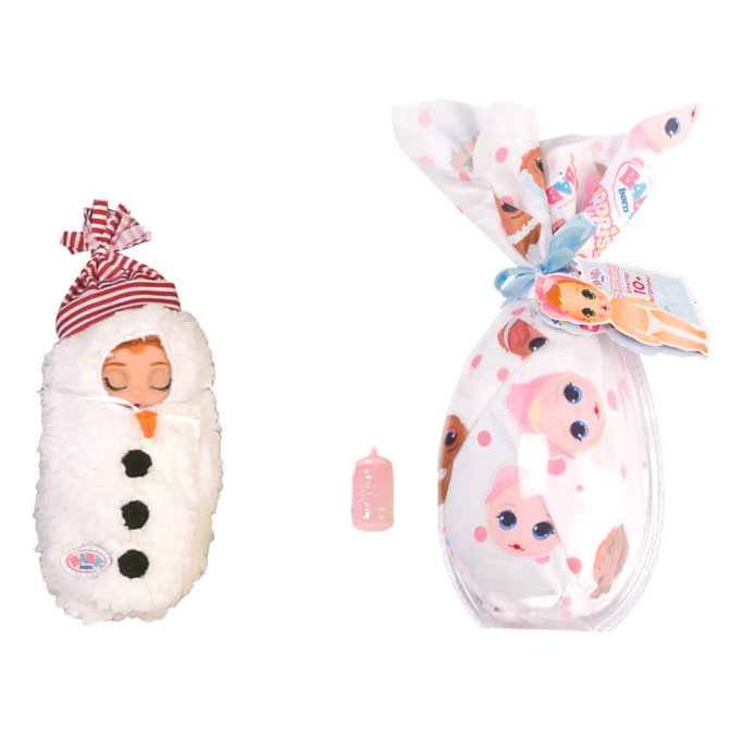 Zapf BABY Born Surprise Serie 2 - Sammelpuppe - Puppe 10. Winter Schneebaby
