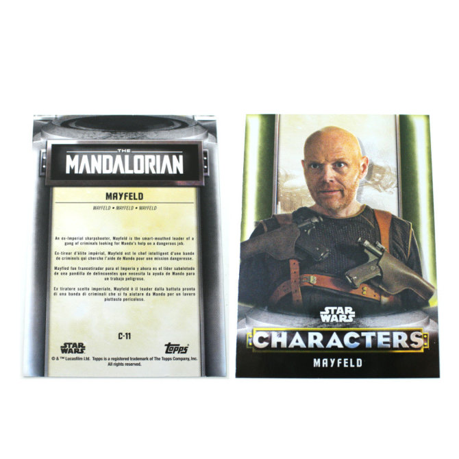 Star Wars The Mandalorian Trading Cards 2021 Karten Auswahl C-11 MAYFELD Gold