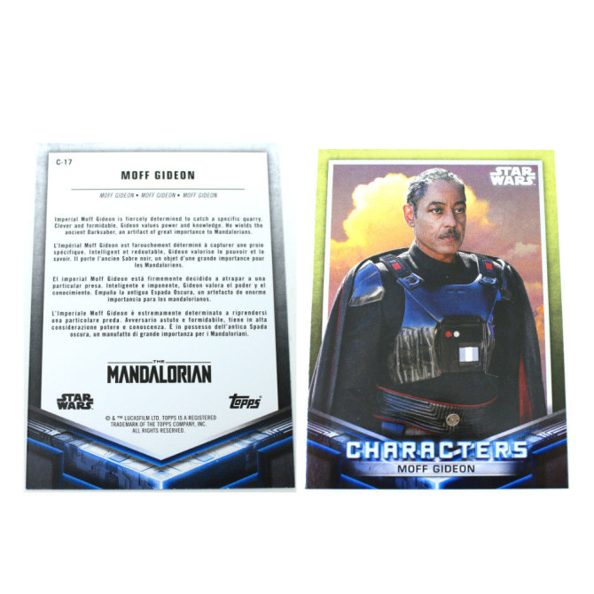 Star Wars The Mandalorian Trading Cards 2021 Karten Auswahl C-17 MOFF GIDEON Gold