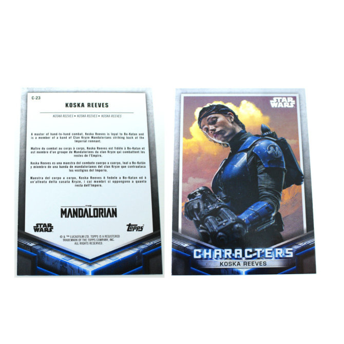 Star Wars The Mandalorian Trading Cards 2021 Karten Auswahl C-23 KOSKA REEVES Silver