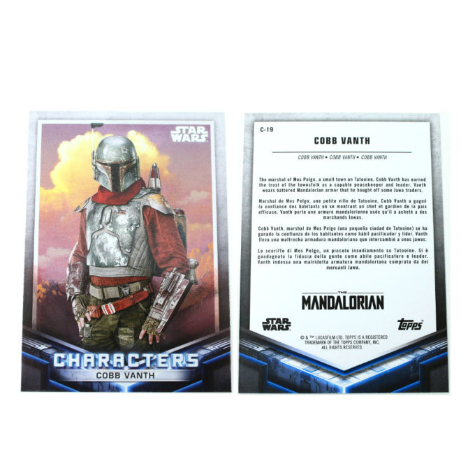 Star Wars The Mandalorian Trading Cards 2021 Karten Auswahl C-19 COBB VANTH Silver