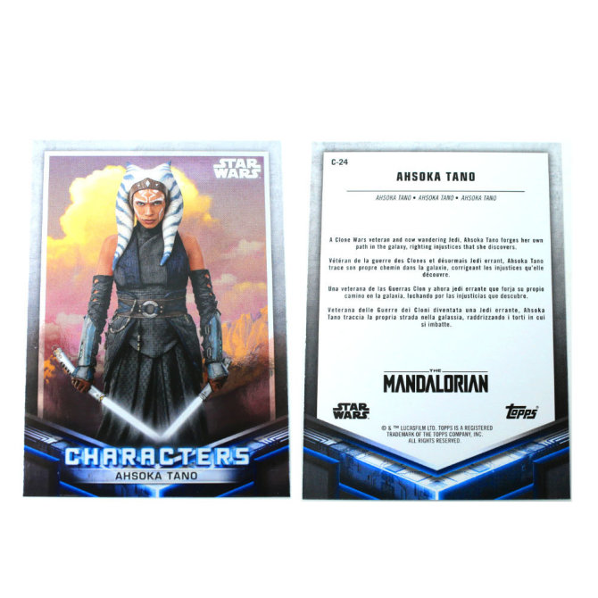 Star Wars The Mandalorian Trading Cards 2021 Karten Auswahl C-24 AHSOKA TANO Silver