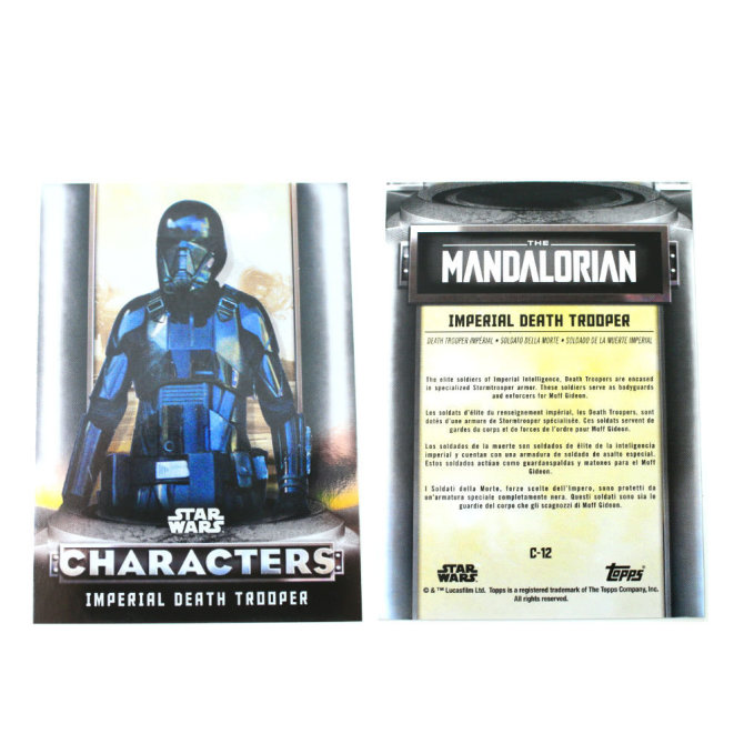 Star Wars The Mandalorian Trading Cards 2021 Karten Auswahl C-12 IMPERIAL DEATH TROOPER Silver
