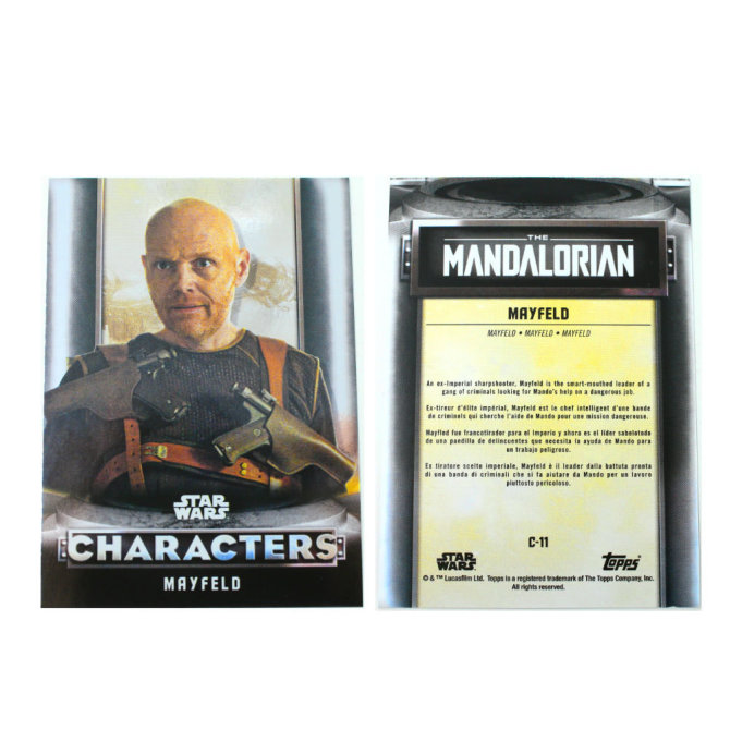 Star Wars The Mandalorian Trading Cards 2021 Karten Auswahl C-11 MAYFELD Silver