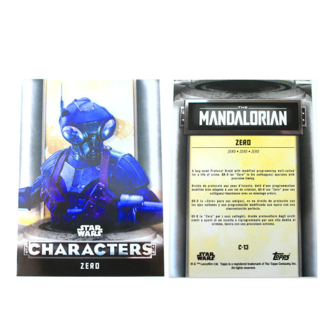Star Wars The Mandalorian Trading Cards 2021 Karten Auswahl C-13 ZERO Silver