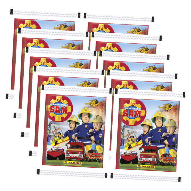 Panini Feuerwehrmann Sam 2 - Sammelsticker - 10 Tüten Sticker
