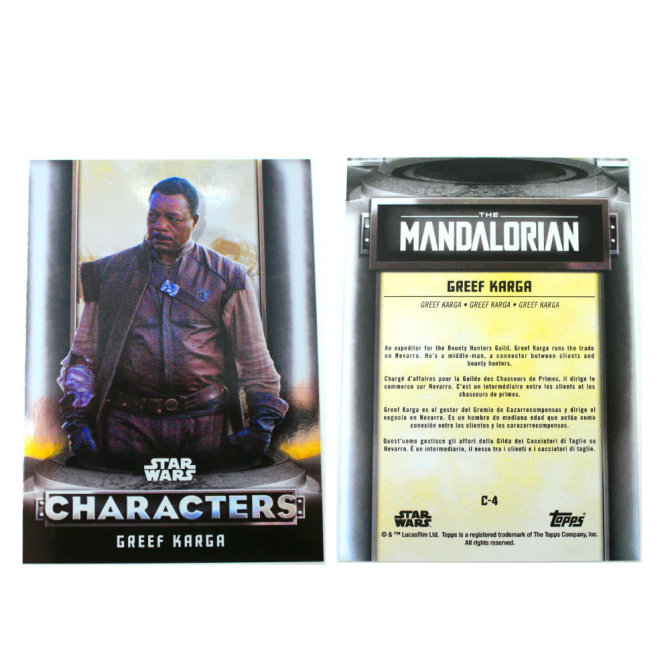 Star Wars The Mandalorian Trading Cards 2021 Karten Auswahl C-4 GREEF KARGA Silver