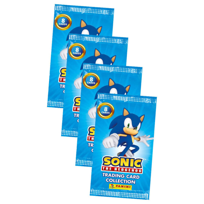 SONIC Karten - (2025) The Hedgehog Sammelkarten - 4 Booster