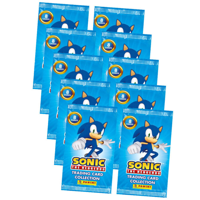 SONIC Karten - (2025) The Hedgehog Sammelkarten - 10 Booster