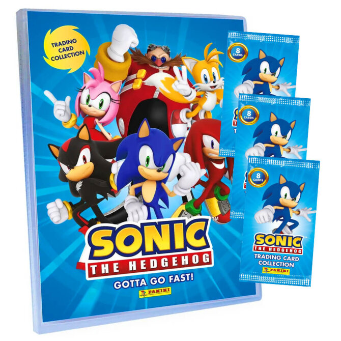 SONIC Karten - (2025) The Hedgehog Sammelkarten - 1 Mappe + 3 Booster