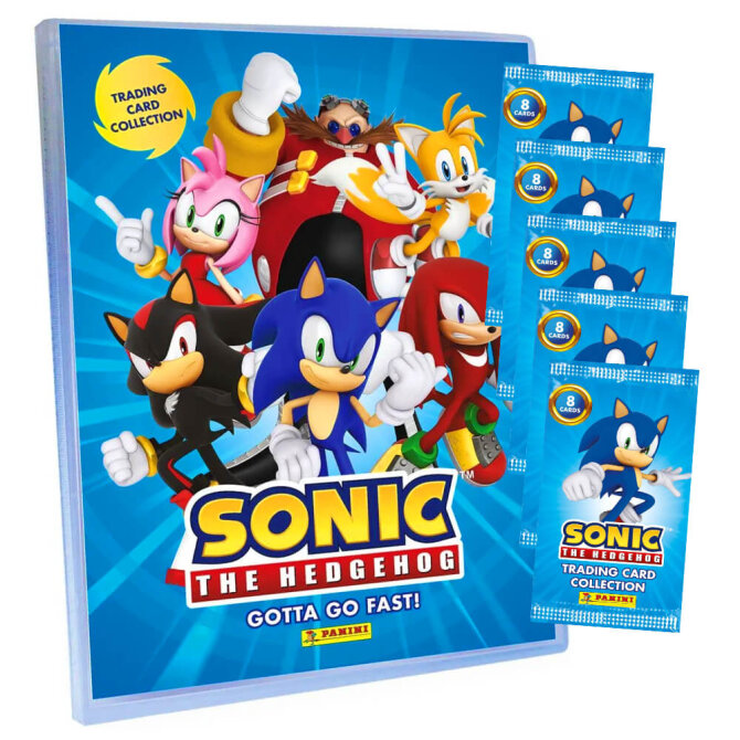 SONIC Karten - (2025) The Hedgehog Sammelkarten - 1 Mappe + 5 Booster