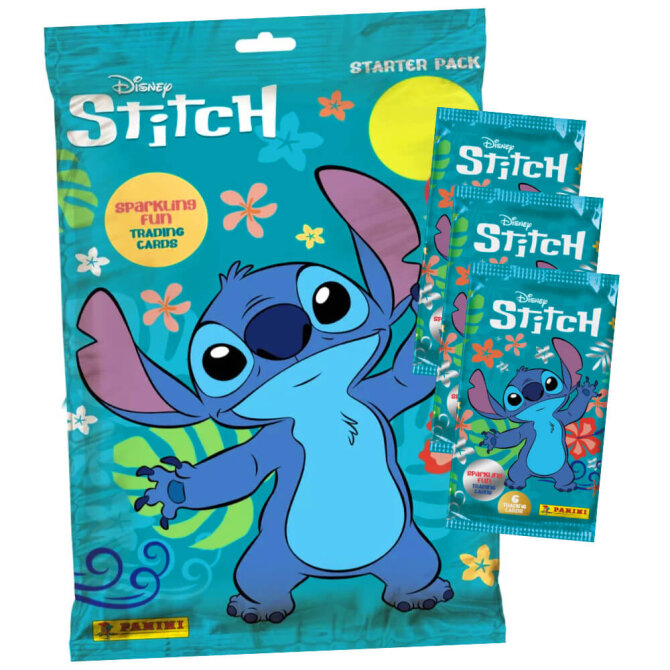 Stitch Karten - (2025) Stitch Trading Cards Sammelkarten - 1 Starter + 3 Booster