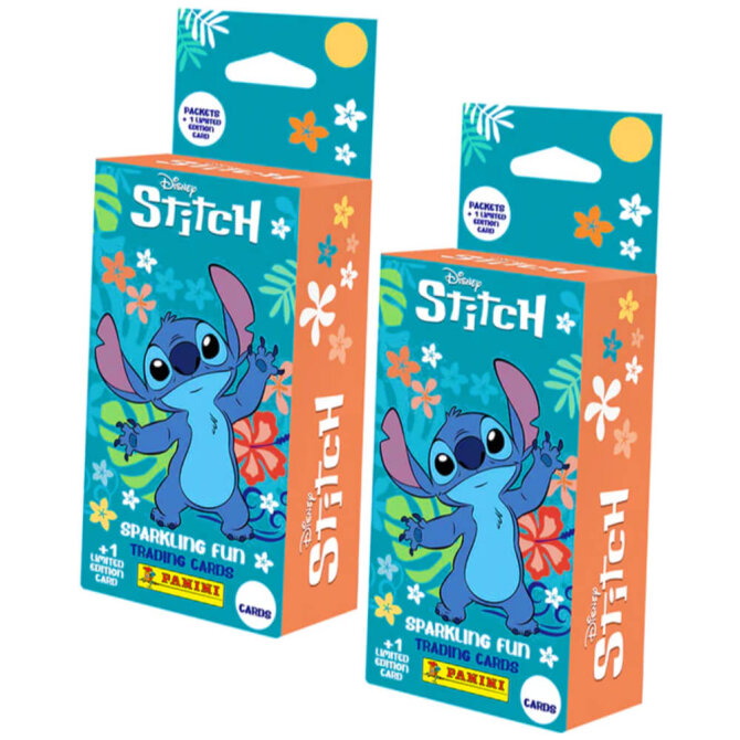 Stitch Karten - (2025) Stitch Trading Cards Sammelkarten - 2 Blister