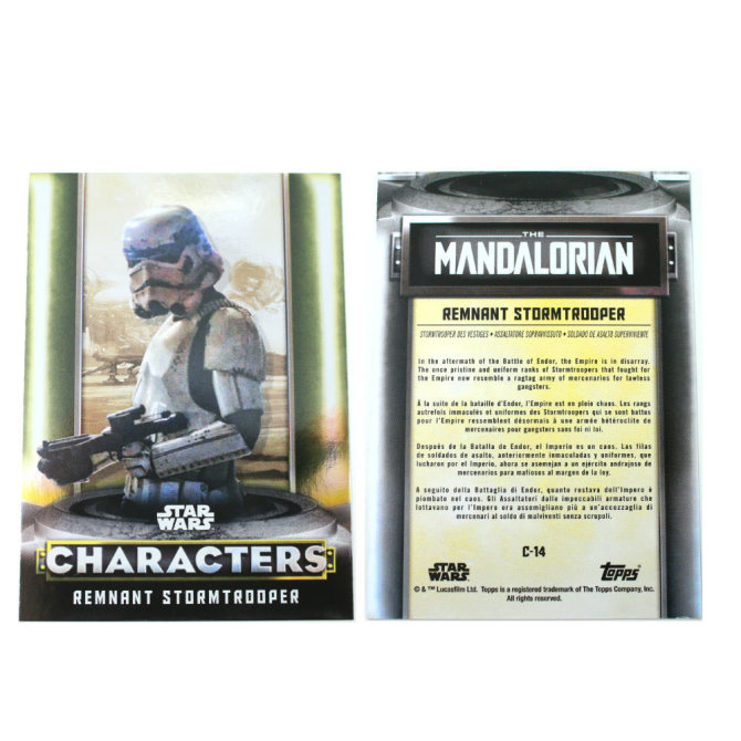 Star Wars The Mandalorian Trading Cards 2021 Karten Auswahl C-14 REMNANT STORMTROOPER Gold