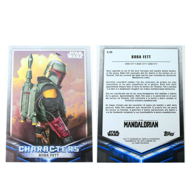 Star Wars The Mandalorian Trading Cards 2021 Karten Auswahl C-25 BOBA FETT Silver