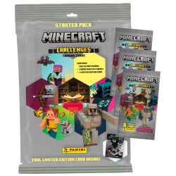 Panini Minecraft 4 Karten - Sammelkarten Challenges...