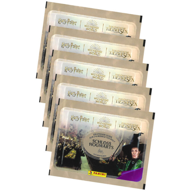 Panini Harry Potter Sticker Guide 3 - Schloss Hogwarts Sammelsticker (2025) - 5 Tüten