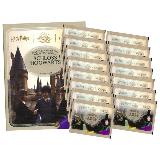 Panini Harry Potter Sticker Guide 3 - Schloss Hogwarts Sammelsticker (2025) - 1 Album + 15 Tüten