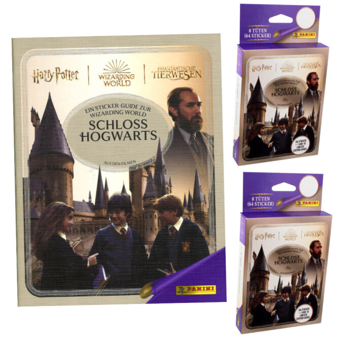 Panini Harry Potter Sticker Guide 3 - Schloss Hogwarts Sammelsticker (2025) - 1 Album + 2 Blister