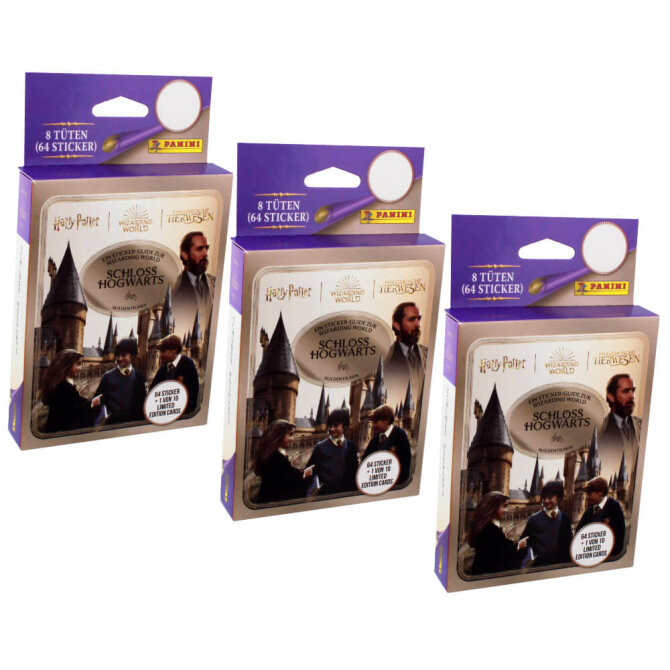 Panini Harry Potter Sticker Guide 3 - Schloss Hogwarts Sammelsticker (2025) - 3 Blister
