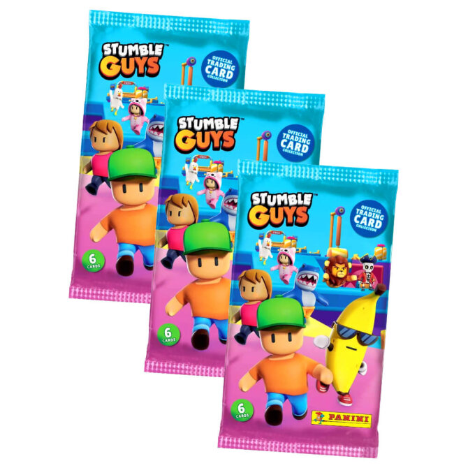 Panini Stumble Guys Karten Serie 1 - Sammelkarten Trading Cards - 3 Booster