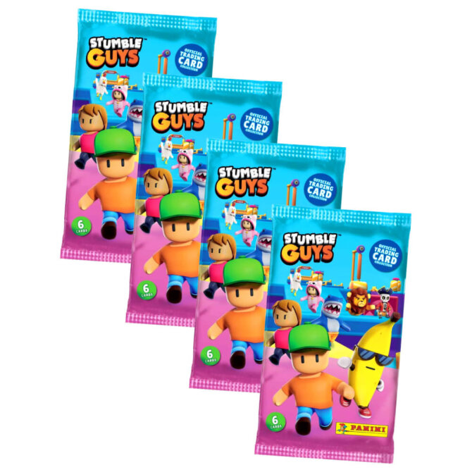 Panini Stumble Guys Karten Serie 1 - Sammelkarten Trading Cards - 4 Booster