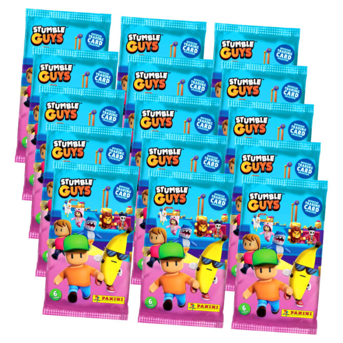 Panini Stumble Guys Karten Serie 1 - Sammelkarten Trading Cards - 15 Booster