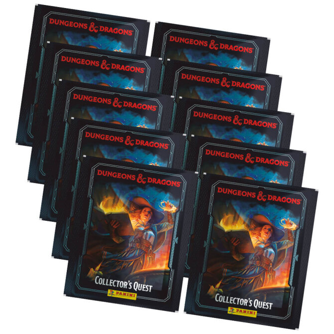Panini Dungeons & Dragons Sticker - Collectors Quest Sammelsticker (2025) - 10 Tüten