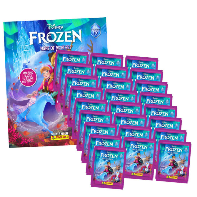 Die Eiskönigin Sticker - Frozen Reise voller Wunder Sammelsticker - 1 Album + 25 Tüten