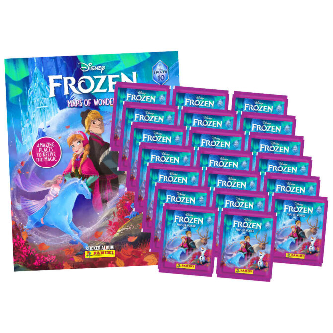 Die Eiskönigin Sticker Frozen - Reise voller Wunder Sammelsticker - 1 Album + 20 Tüten