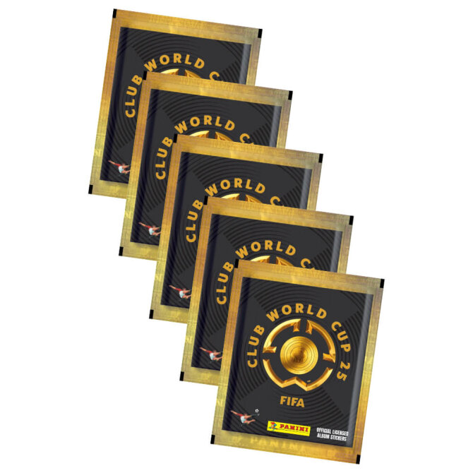 Panini Fifa Club World Cup 2025 Sticker - WM Sammelsticker - 5 Tüten