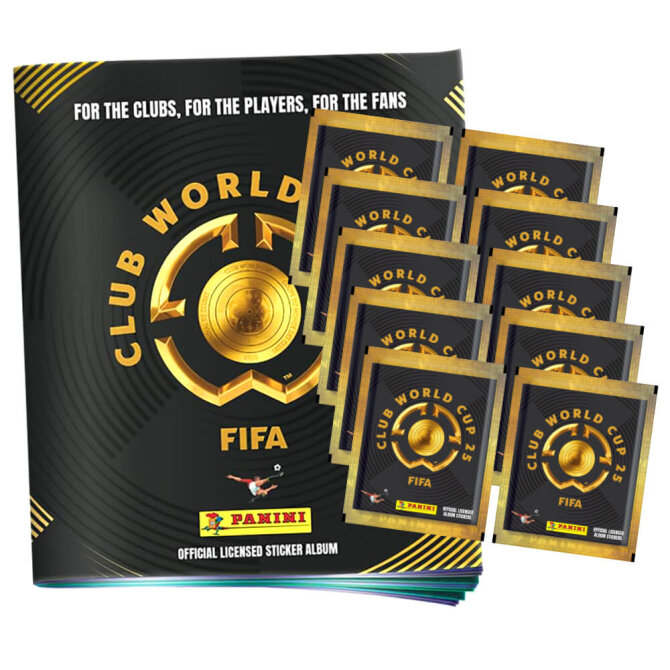 Panini Fifa Club World Cup 2025 Sticker - WM Sammelsticker - 1 Album + 10 Tüten