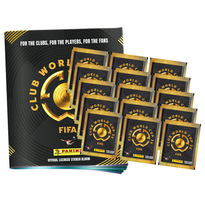 Panini Fifa Club World Cup 2025 Sticker - WM Sammelsticker - 1 Album + 15 Tüten