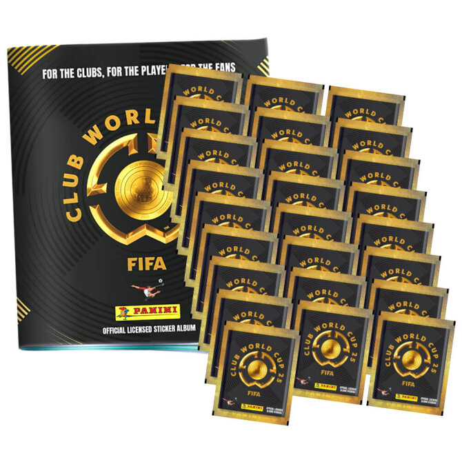 Panini Fifa Club World Cup 2025 Sticker - WM Sammelsticker - 1 Album + 25 Tüten
