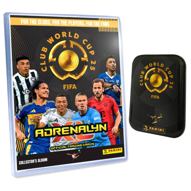 Fifa Club World Cup 2025 - WM Trading Cards Sammelkarten - 1 Mappe + 1 Tin Dose