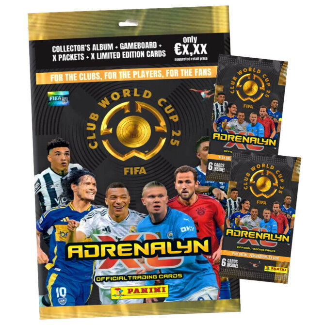 Fifa Club World Cup 2025 - WM Trading Cards Sammelkarten - 1 Starter + 2 Booster