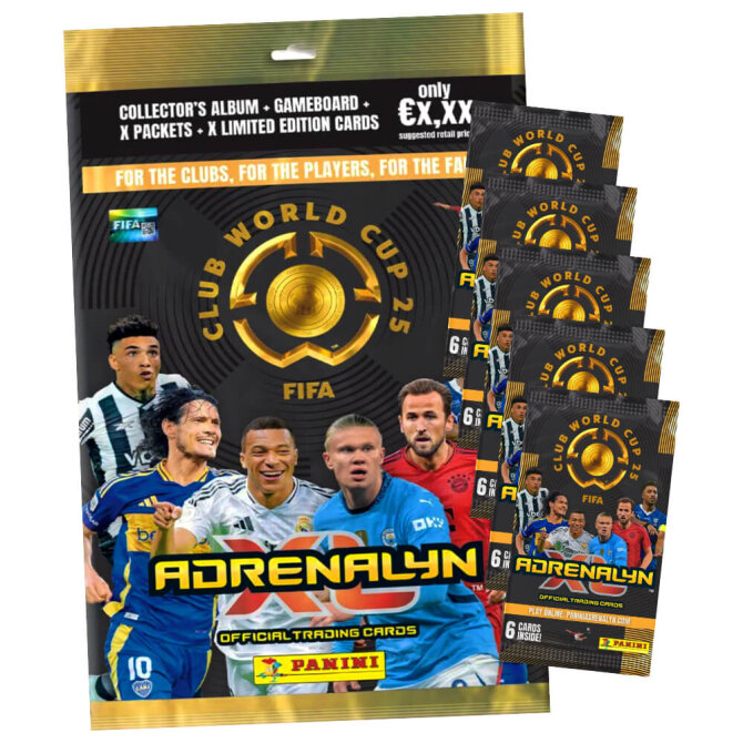 Fifa Club World Cup 2025 - WM Trading Cards Sammelkarten - 1 Starter + 5 Booster