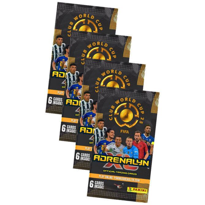 Fifa Club World Cup 2025 - WM Trading Cards Sammelkarten - 4 Booster