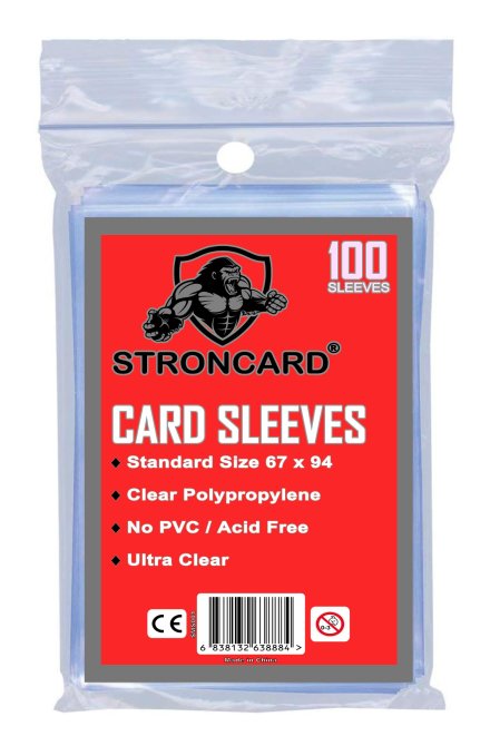STRONCARD&reg; - Standard Karten H&uuml;llen Schutzh&uuml;llen Pokemon Yu-Gi-Oh! Magic (100x Soft Sleeves)