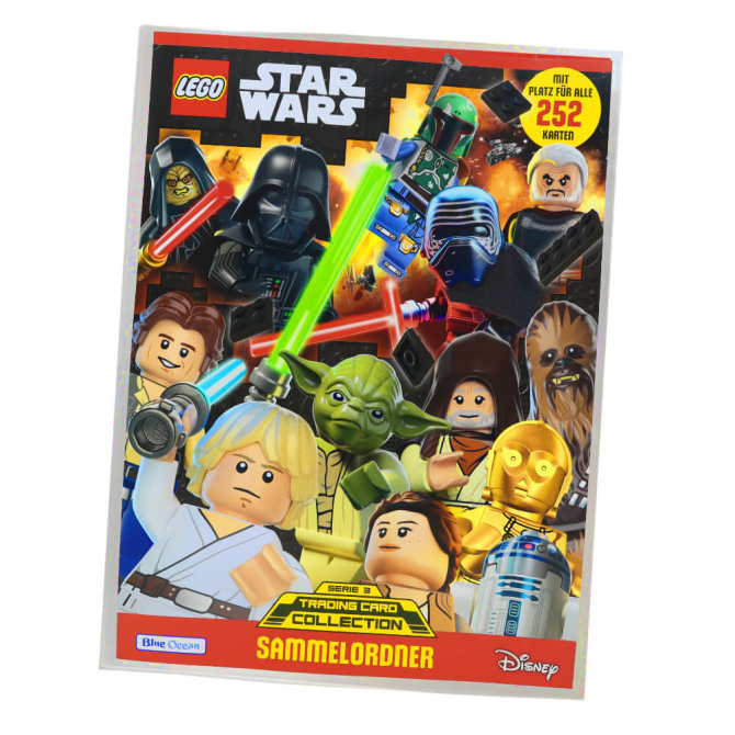 Lego Star Wars Serie 3 Trading Cards (2022) Sammelkarten - 1 Sammelmappe Karten