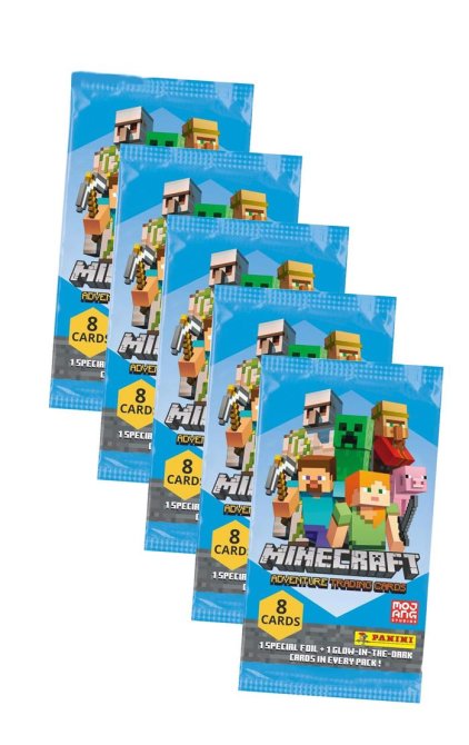 Panini Minecraft Karten Adventure - Minecraft Trading Cards (2021) - 5 Booster