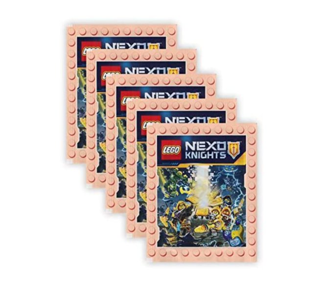 Nexo Knights - LEGO Sticker - 5 Booster Packungen 25 Sammelsticker