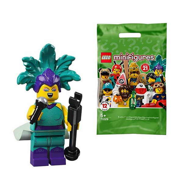 LEGO Serie 21 Minifiguren Cabaret Sänger Minifigur 71029 (Beutel)