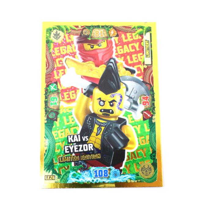 Lego Ninjago Karten Trading Cards Serie 6 - Die Insel (2021) - Gold Karte LE26