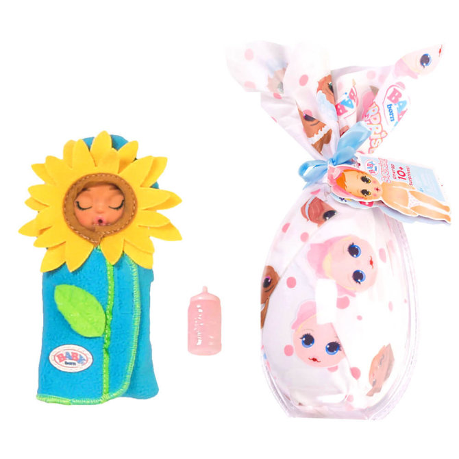Zapf BABY Born Surprise Serie 2 - Sammelpuppe - Puppe 8. Sonnige Sonnenblume