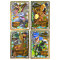 Lego Jurassic World Karten - Jurassic World Trading Cards (2021) - LE1 + LE14 + LE15 + LE16 + LE17 Gold Karten