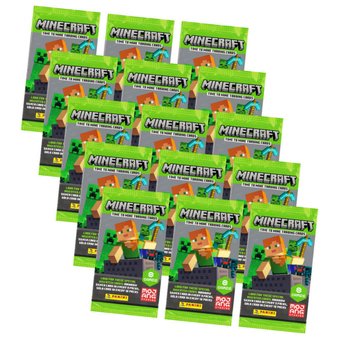 Minecraft 2 Karten Time To Mine - Minecraft Trading Cards (2022) - 15 Booster
